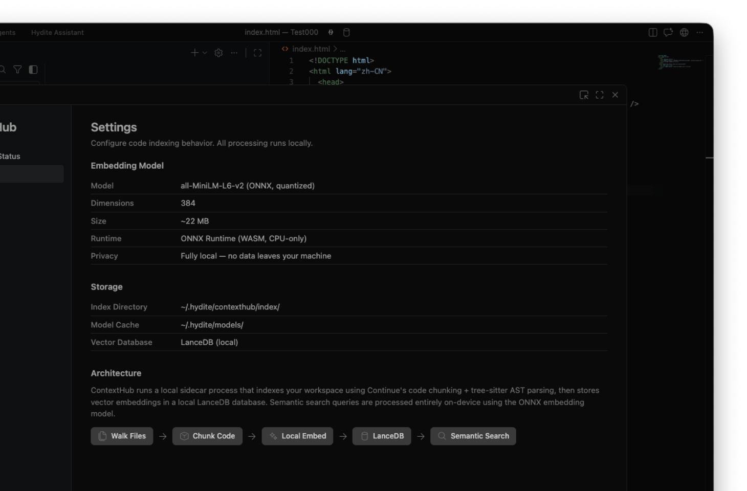 Local sandbox vector retrieval