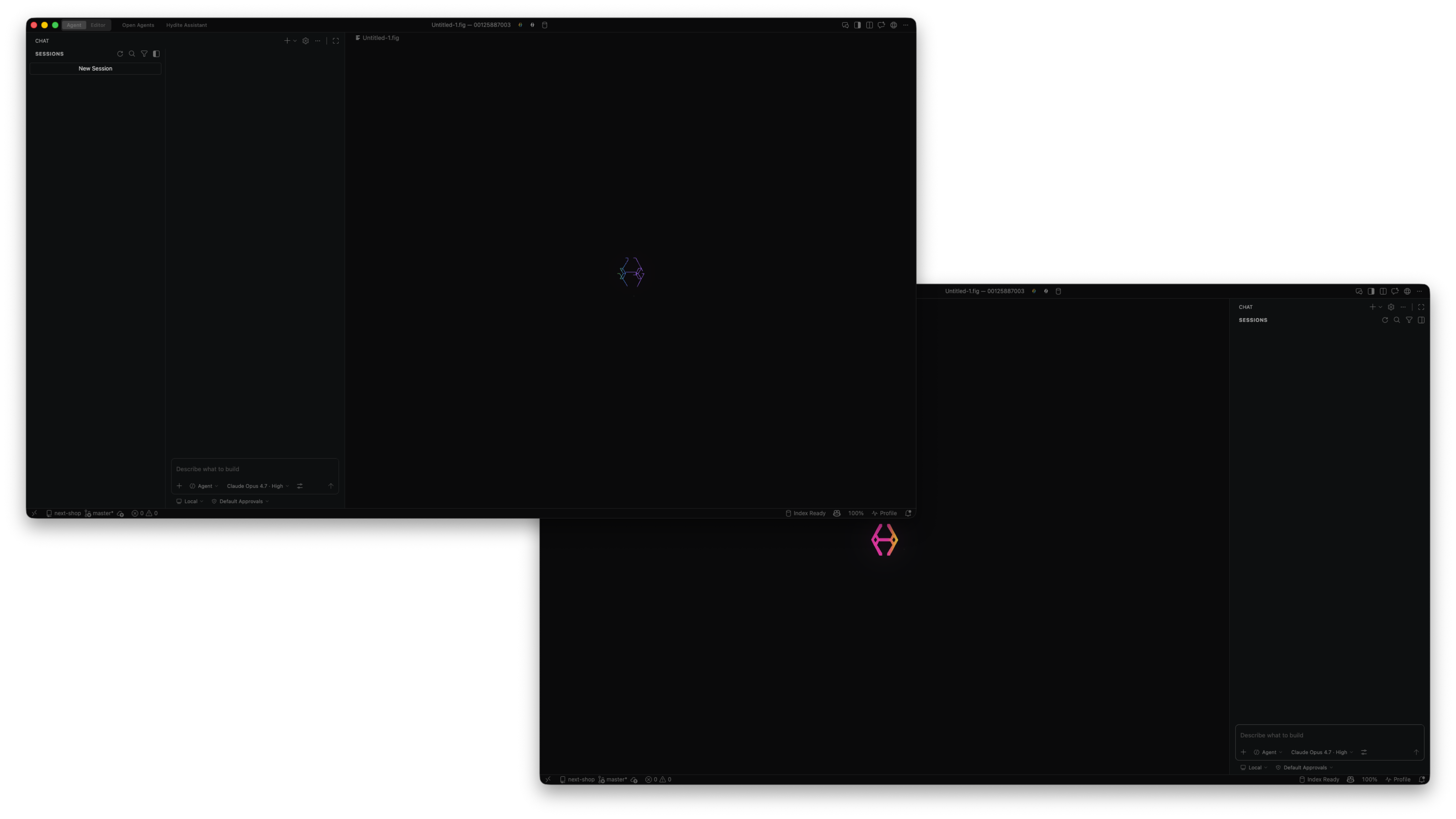 Agent / Edit mode toggle